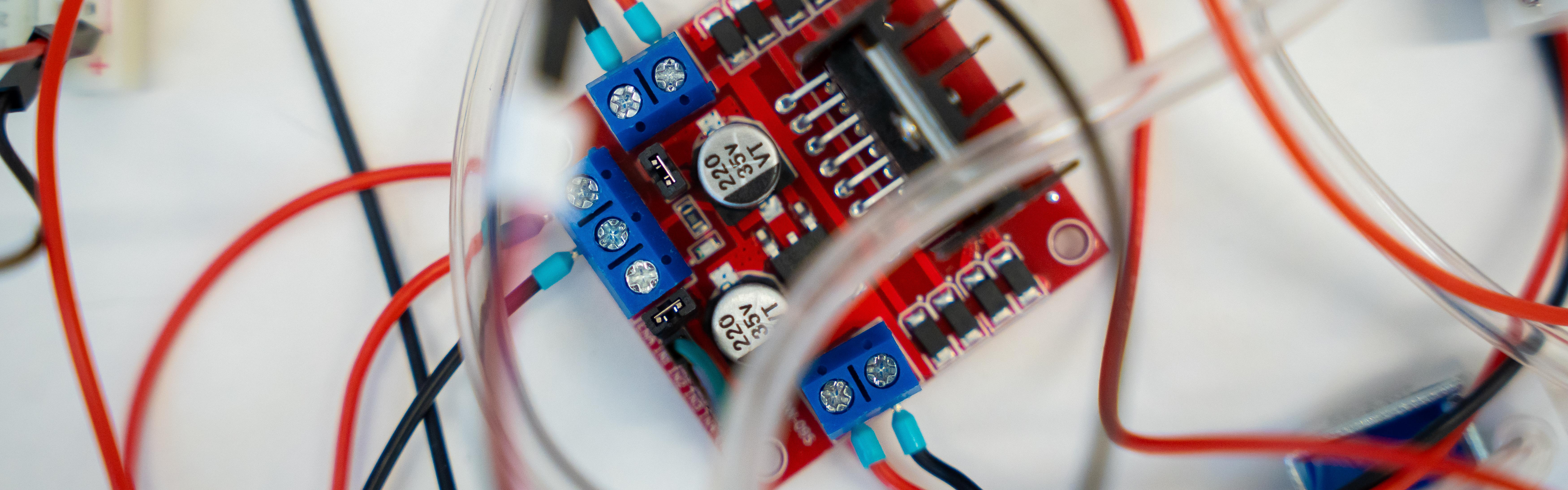 close up of technological hardware