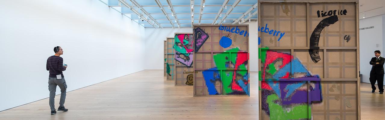 large scale artworkin in a gallery