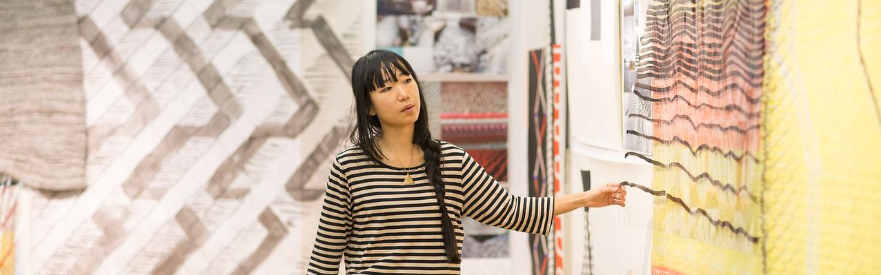 student showing work