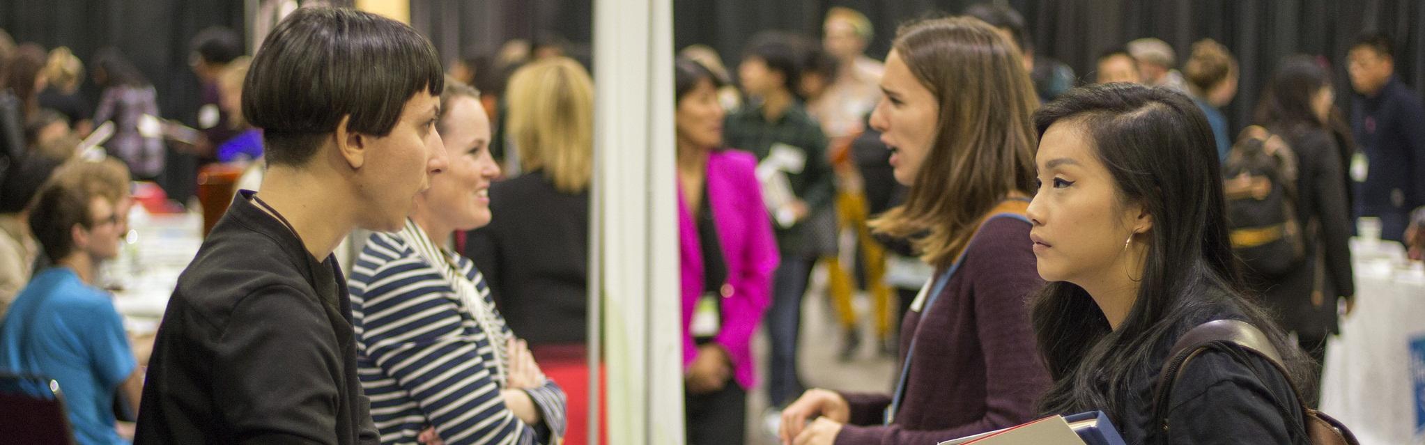 employer and student conversation
