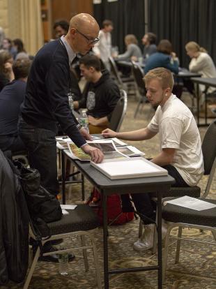 Student reviewed at Fine Arts Portfolio Review.