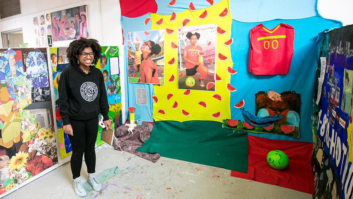 risd artist in studio