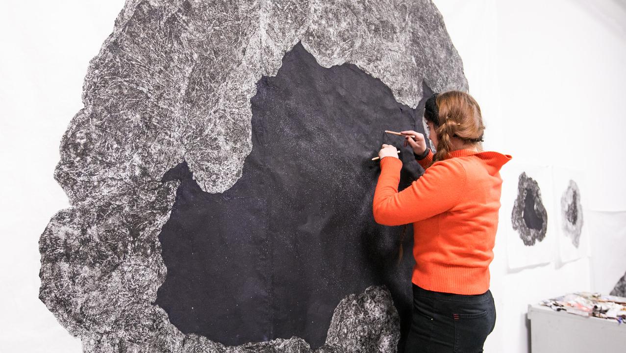 artist in studio
