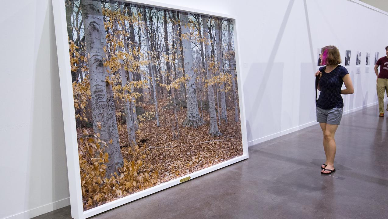 large photo print in gallery