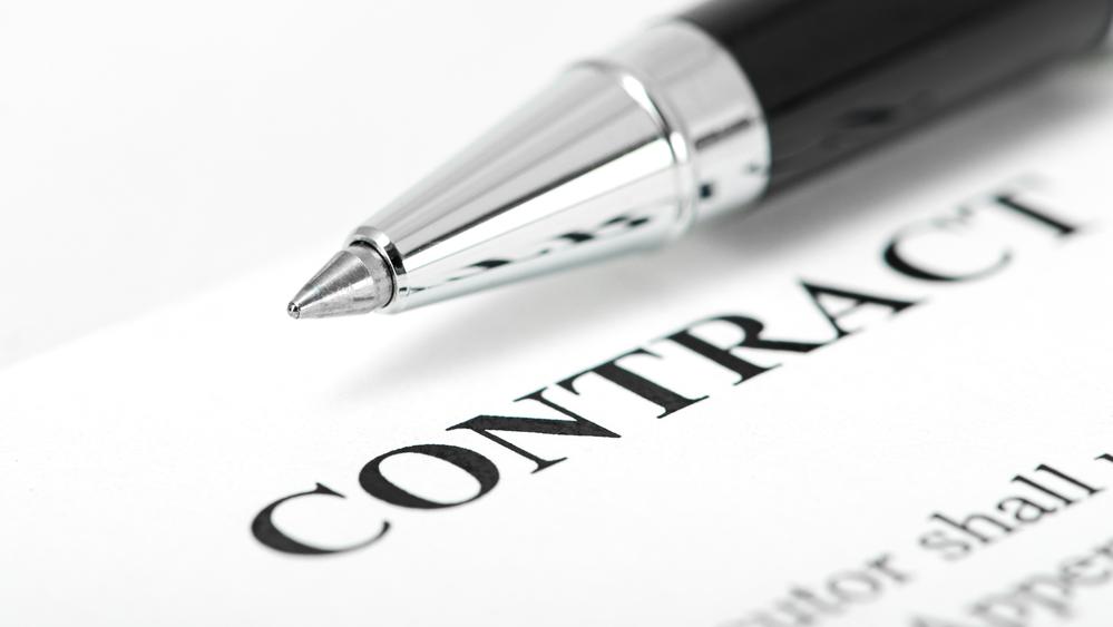 photo of contract
