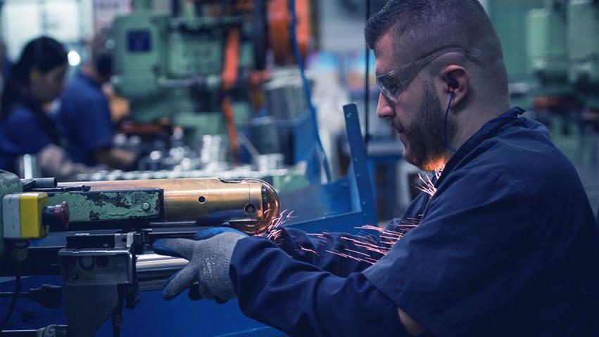 machinist working in studio