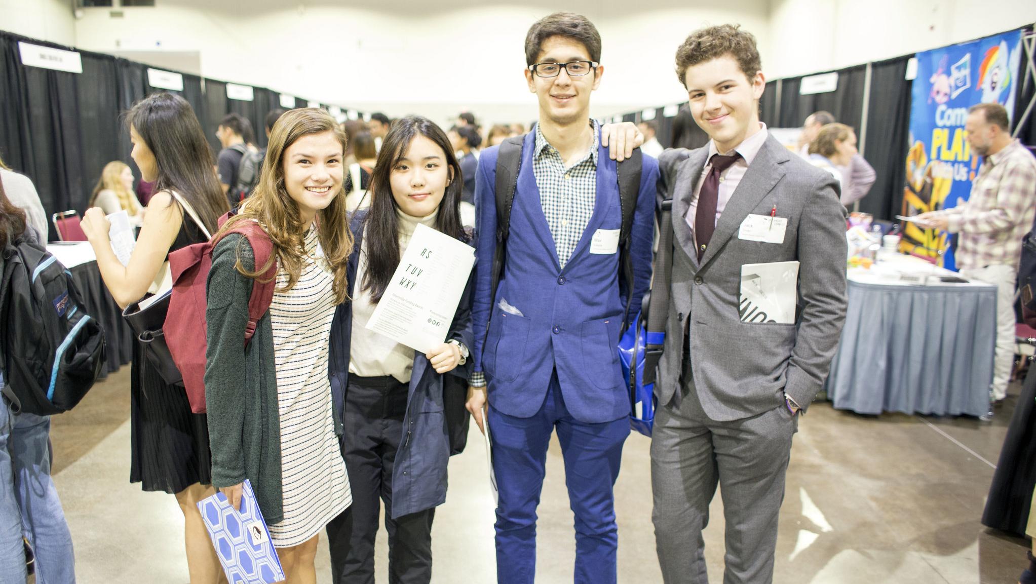 students at the Internship Connect event