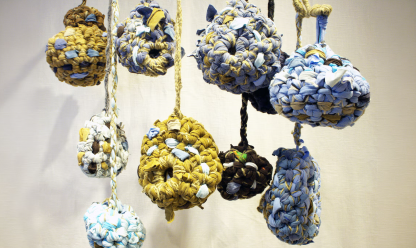 Jenny Richie's textile installation piece